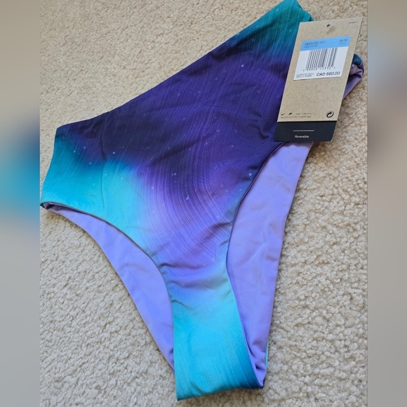 81. NWT Nike Aurora REVERSIBLE High Waist BIKINI Bottom Size Medium - Picture 3 of 11
